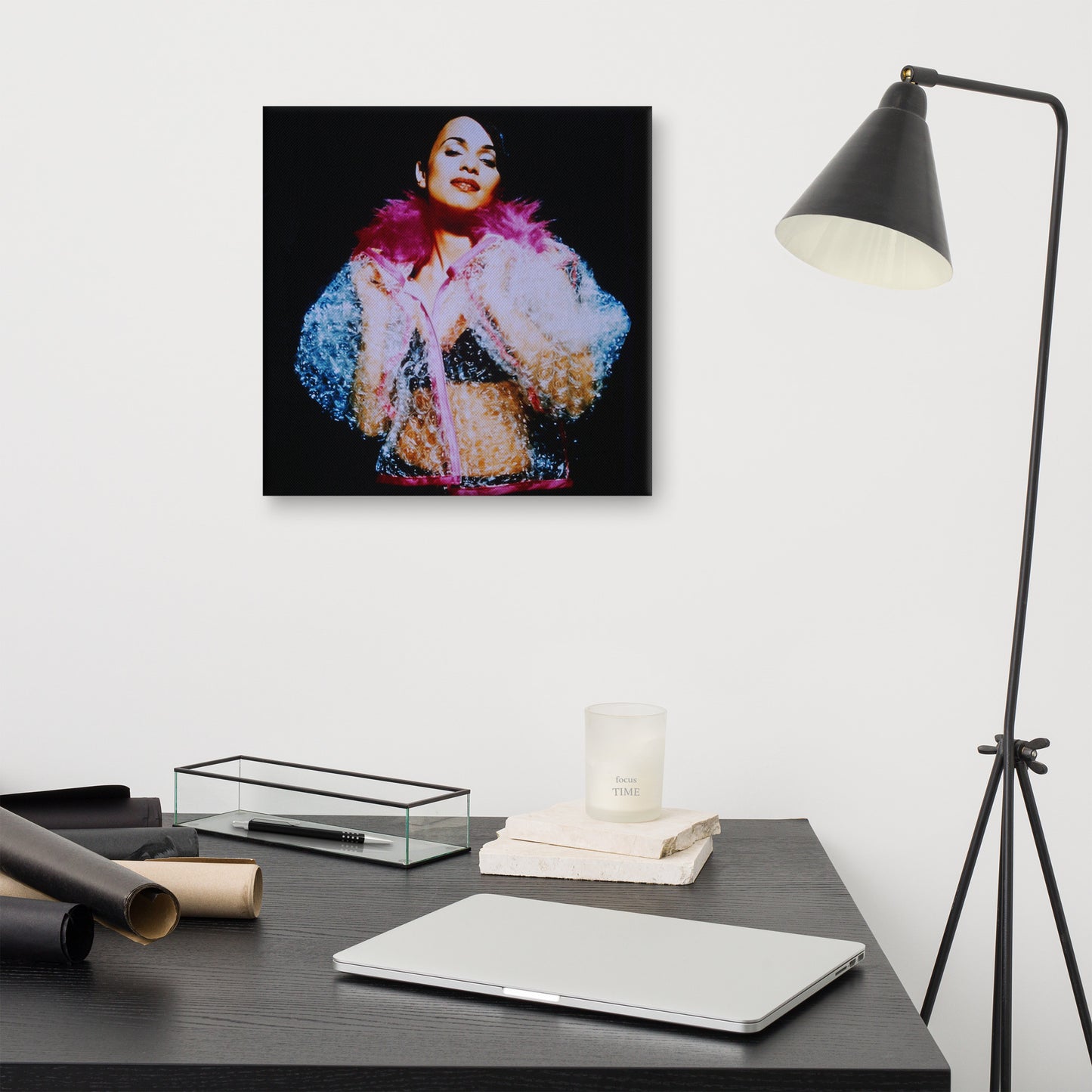 Bubble Wrap Jacket Press Shot Canvas