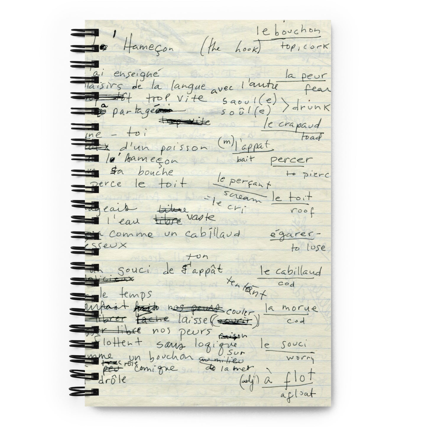 L'hameçon Spiral notebook