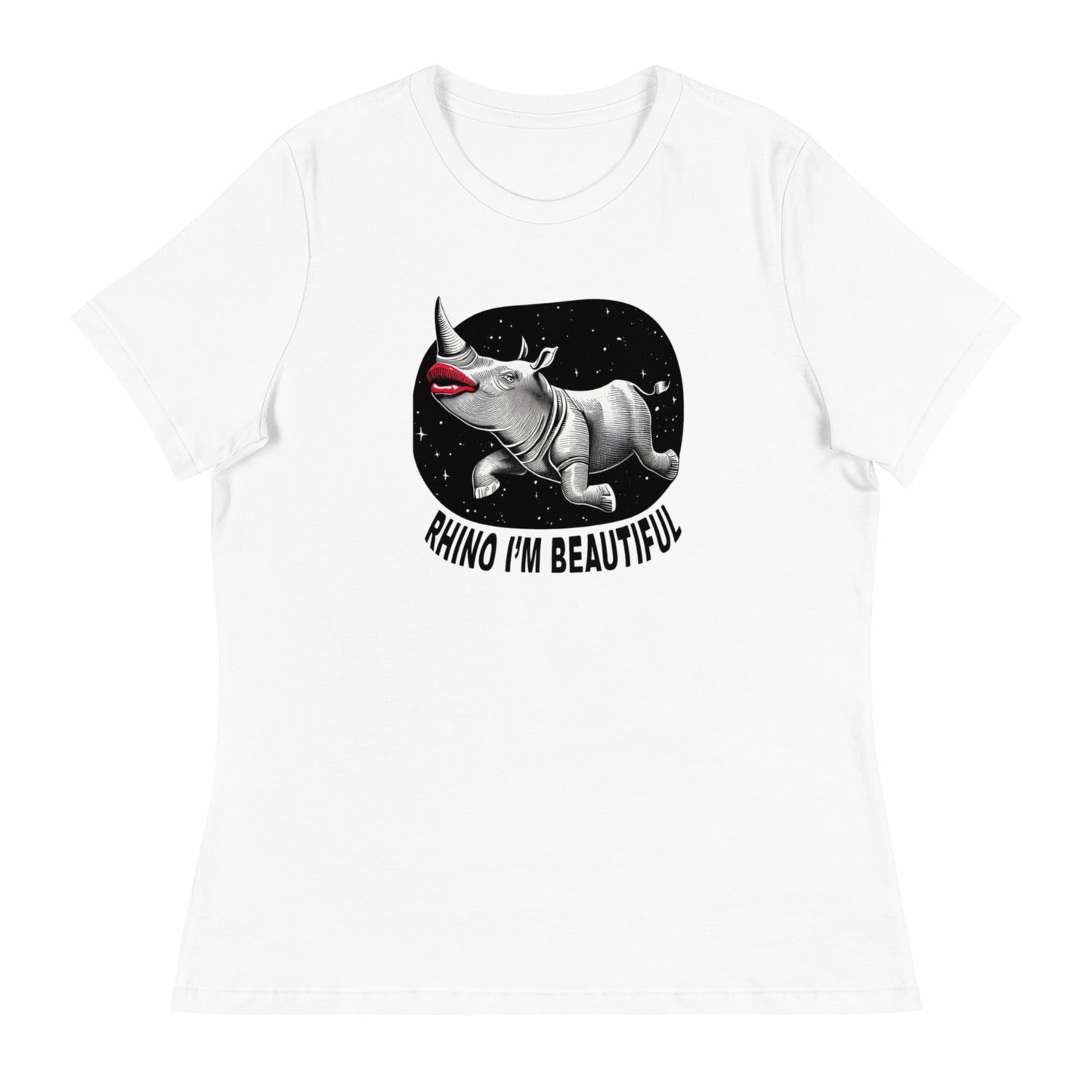 RHINO I'm Beautiful Women's 100% Cotton Relaxed T-Shirt