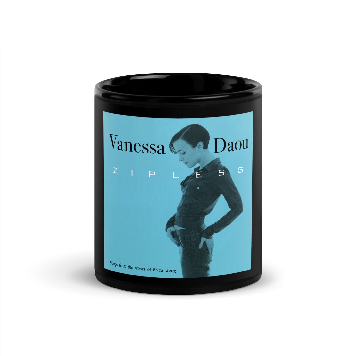 Zipless Black Glossy Mug