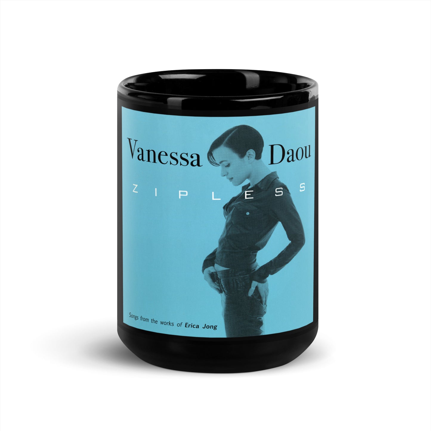 Zipless Black Glossy Mug