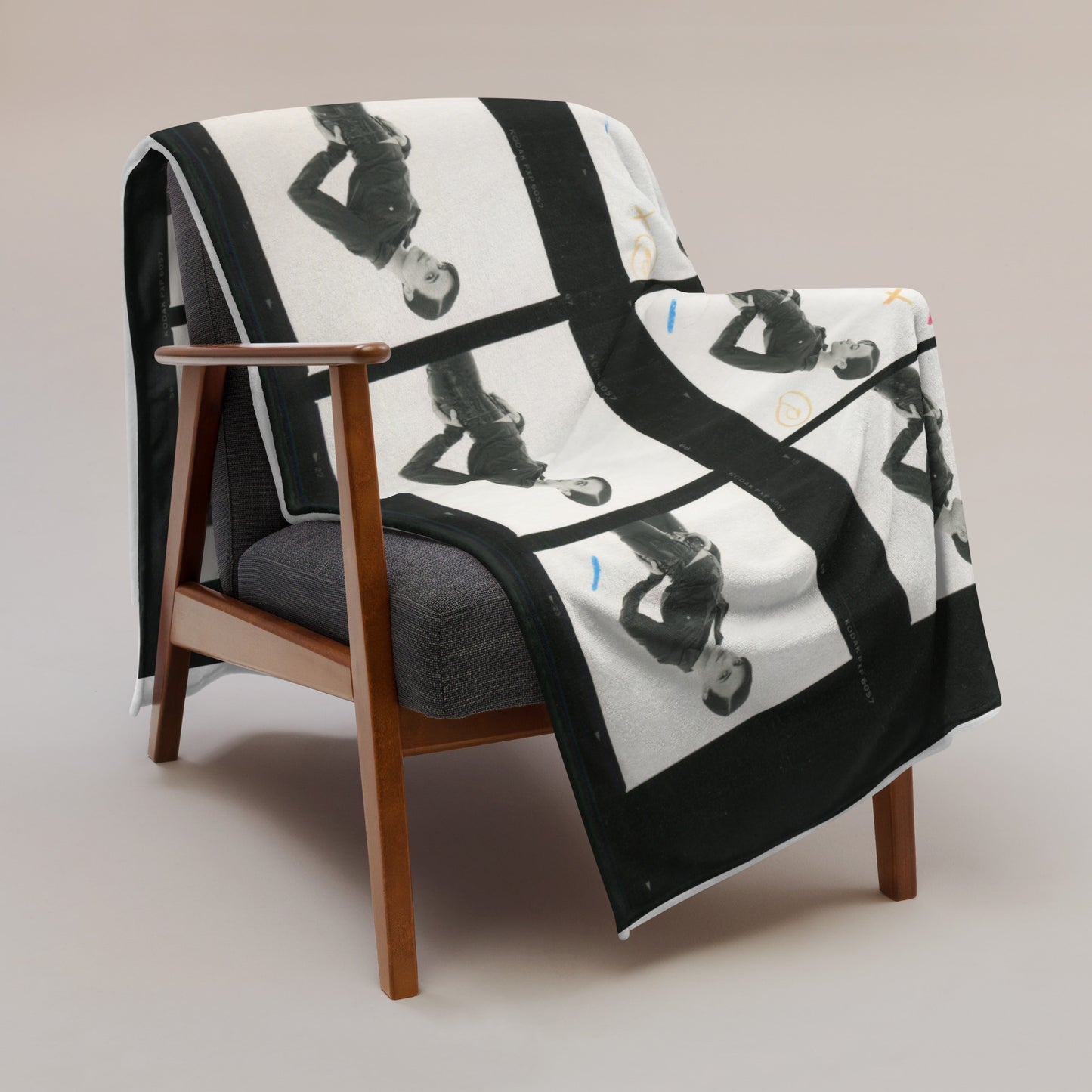 Zipless (proof sheet #1) Throw Blanket