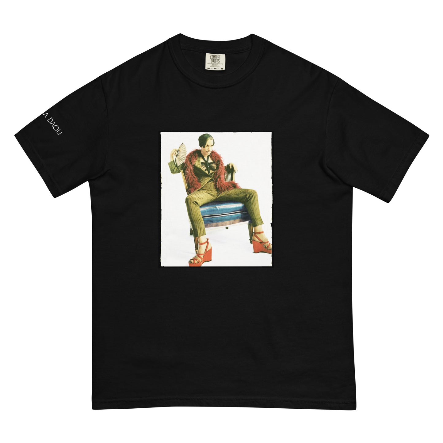 Red boa Unisex garment-dyed heavyweight t-shirt