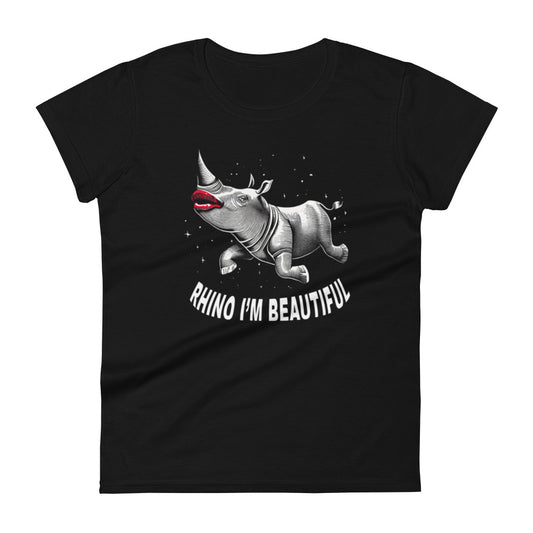 Rhino I'm Beautiful Women's short sleeve t-shirt