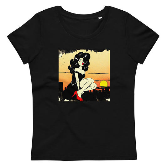 Sunset Women's fitted eco tee